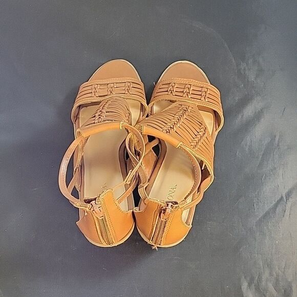 MERONA PEEP TOE CUTOUT WOMEN"S WEDGE STYLE SANDAL - Picture 6 of 14